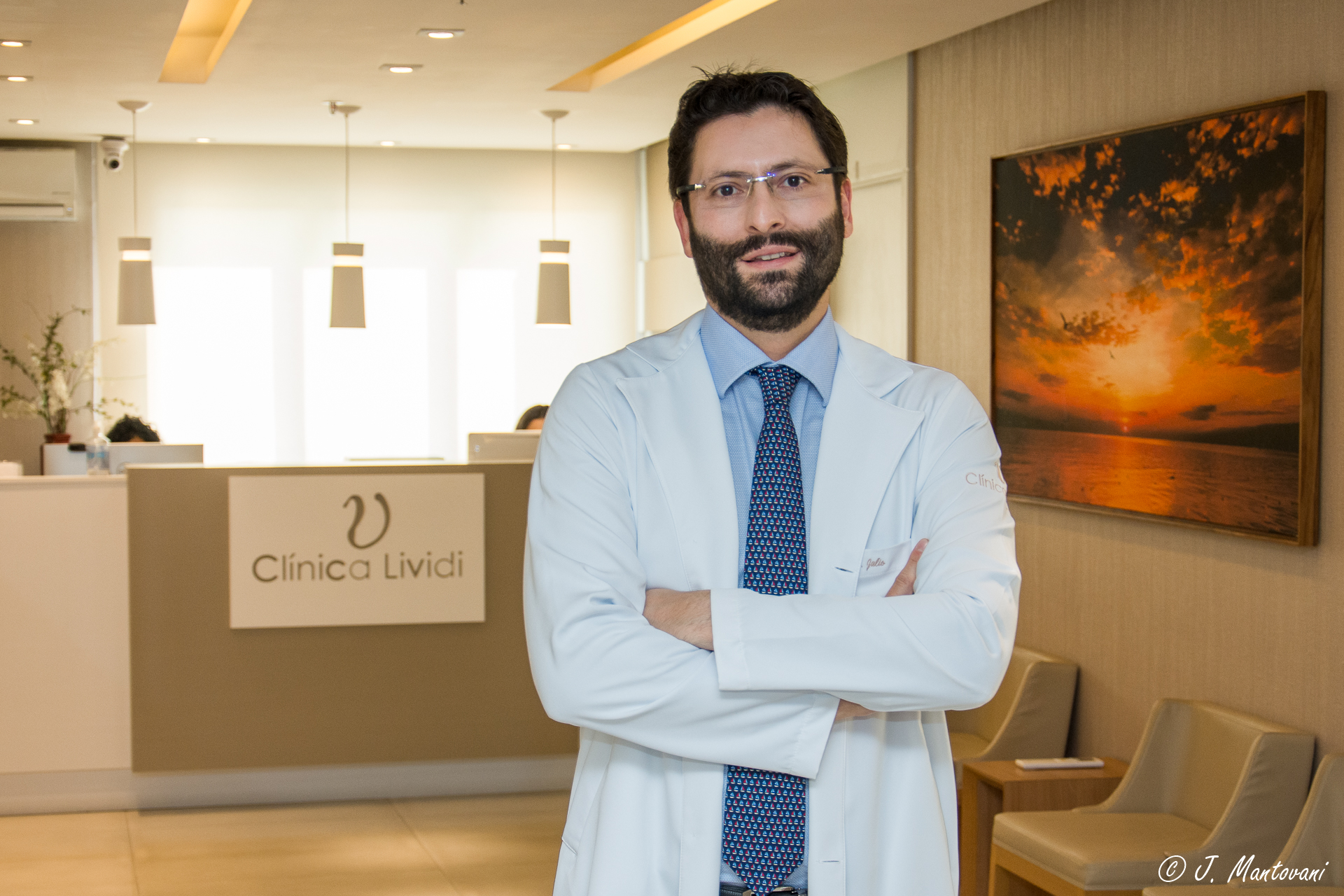 Recepção do consultório do Dr. Julio Bissoli em Perdizes, São Paulo